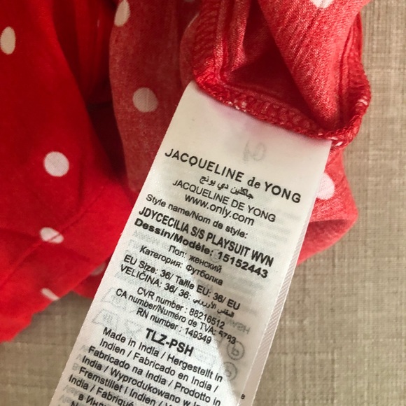 Jacqueline de Yong Red Romper - Picture 4 of 4